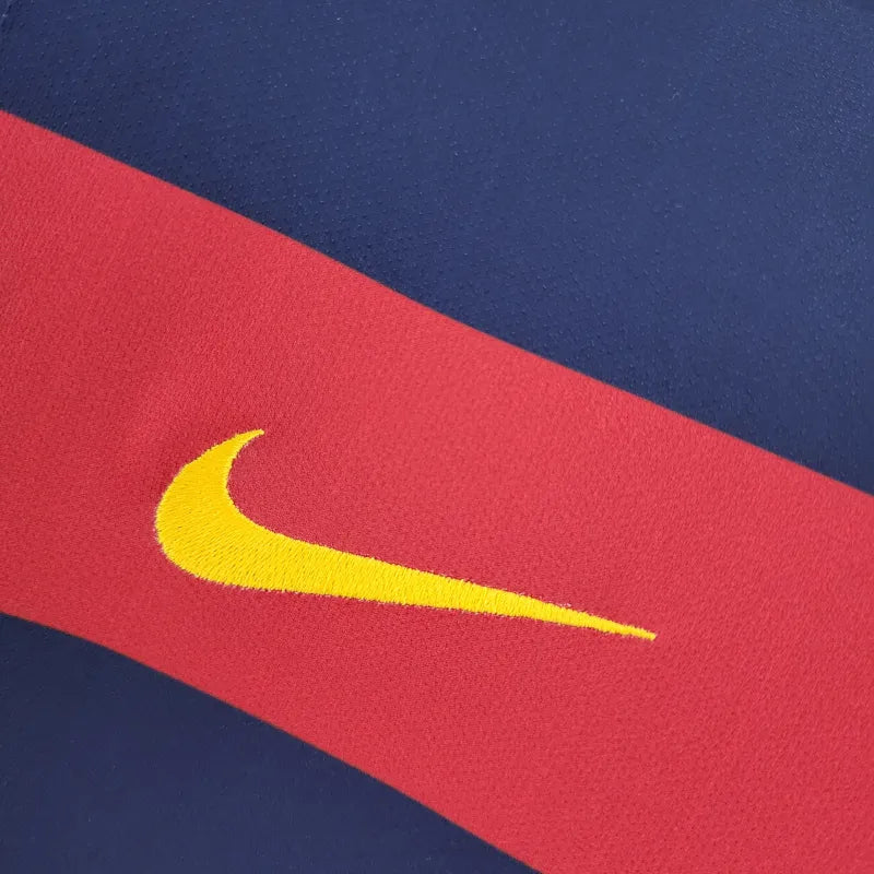 FC Barcelona Retro Home Kit 2015/16 Long Sleeve