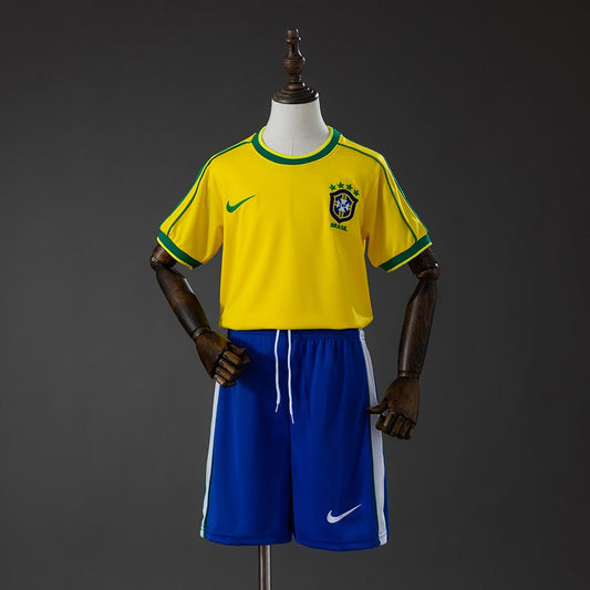 Brazil 1998 Home Kids Retro Kit