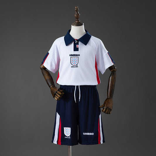 England 1998 Home Kids Retro Kit