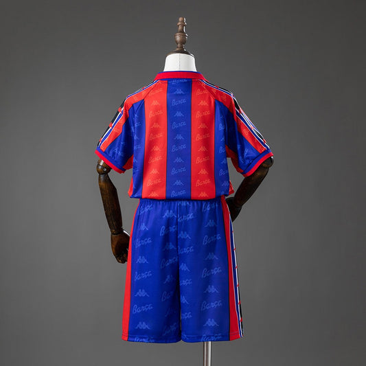 FC Barcelona 1996/1997 Home Kids Retro Kit