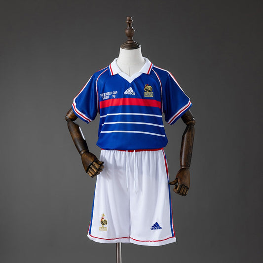France 1998 Home Kids Retro Kit