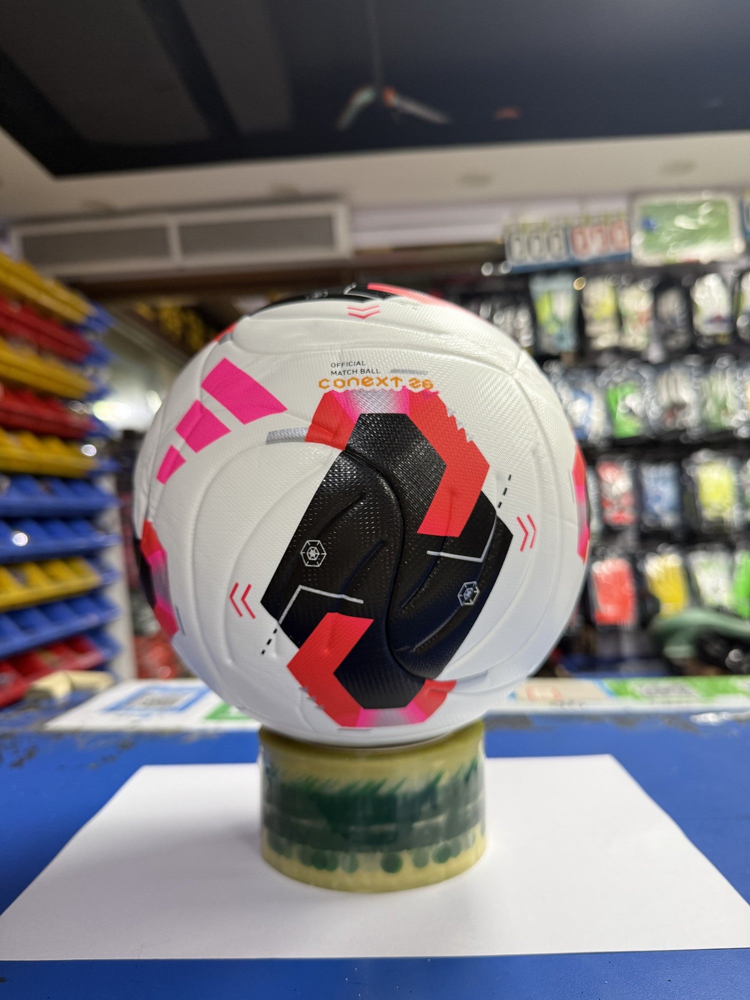 Training Soccer Ball White-Black-Pink World Cup Training Soccer Ball White Black Pink Home Training 2026/27