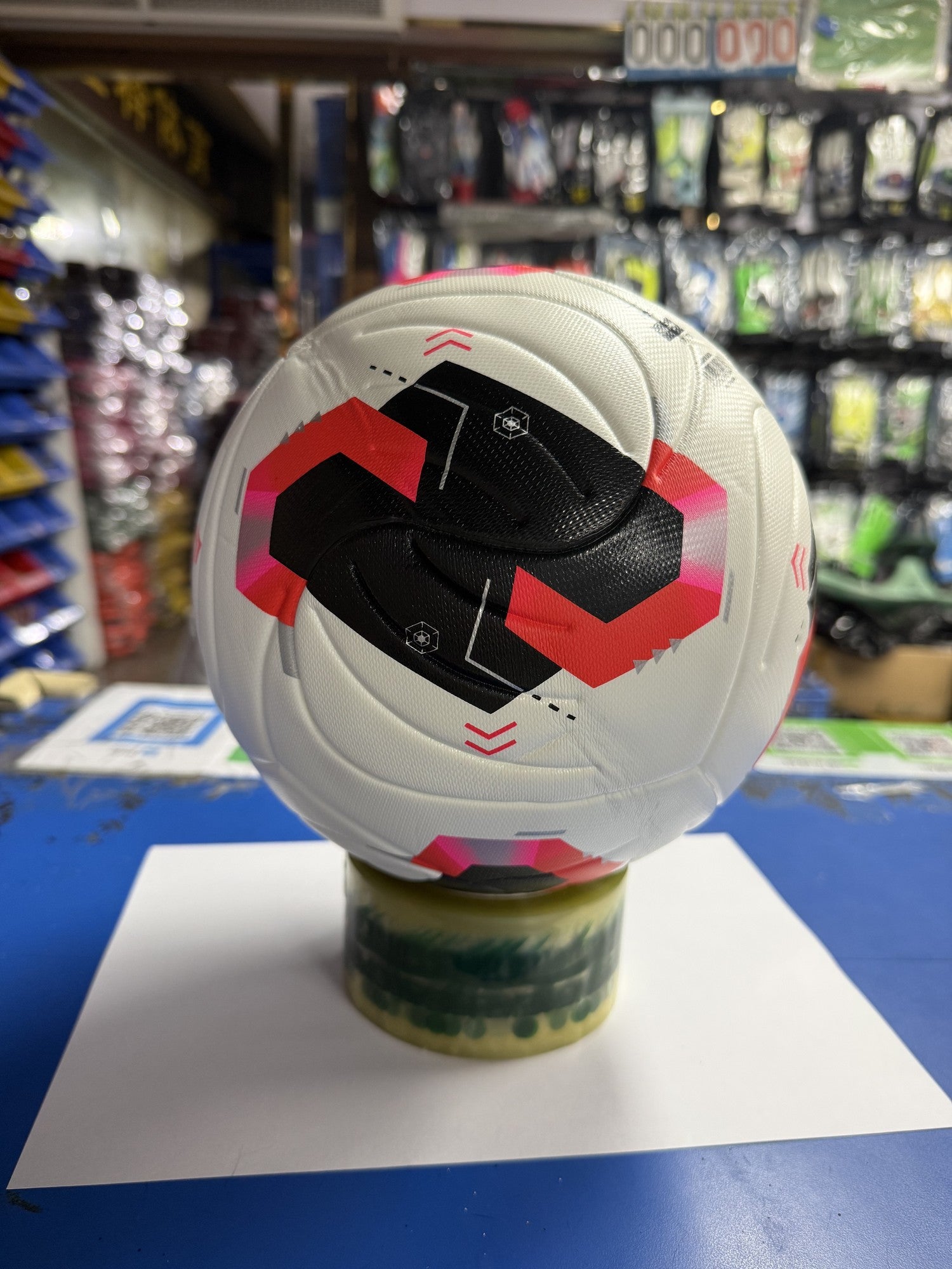 Training Soccer Ball White-Black-Pink World Cup Training Soccer Ball White Black Pink Home Training 2026/27