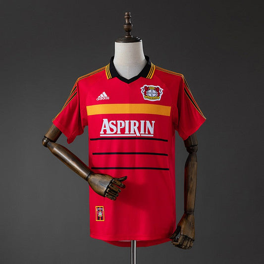Bayer Leverkusen 1998/00 Home Retro Kit front view