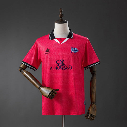 Deportivo Alavés 2000/01 UEFA Cup Away Retro Kit front view