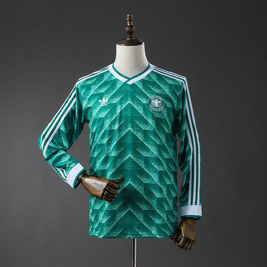 Germany 1990/91 Away Long Sleeve Retro Kit front view