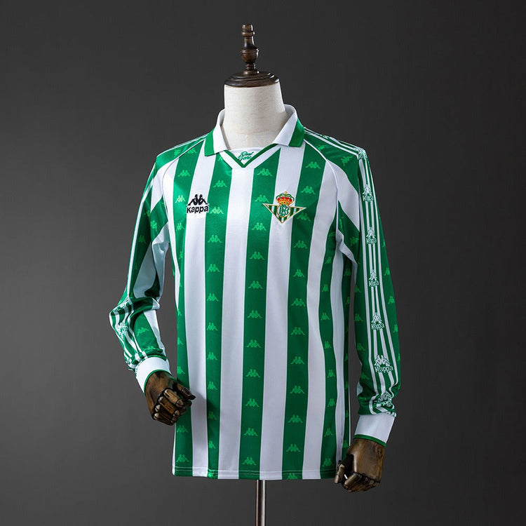Real Betis 1995/97 Home Long Sleeve Retro Kit front view
